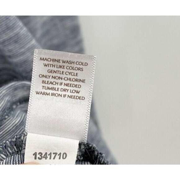 J.Jill Purejill Heathered Blue Long Sleeve Shark Bite Hem T-Shirt Top Sz S, Boho - Picture 7 of 9